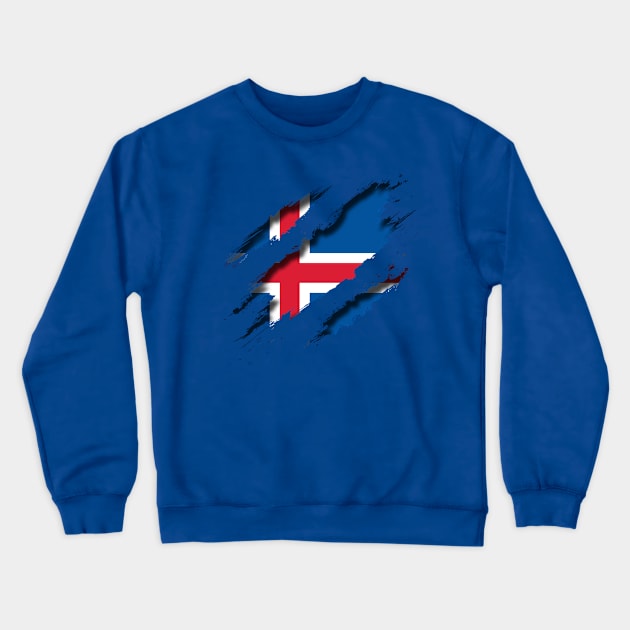 Iceland Shredding Crewneck Sweatshirt by blackcheetah